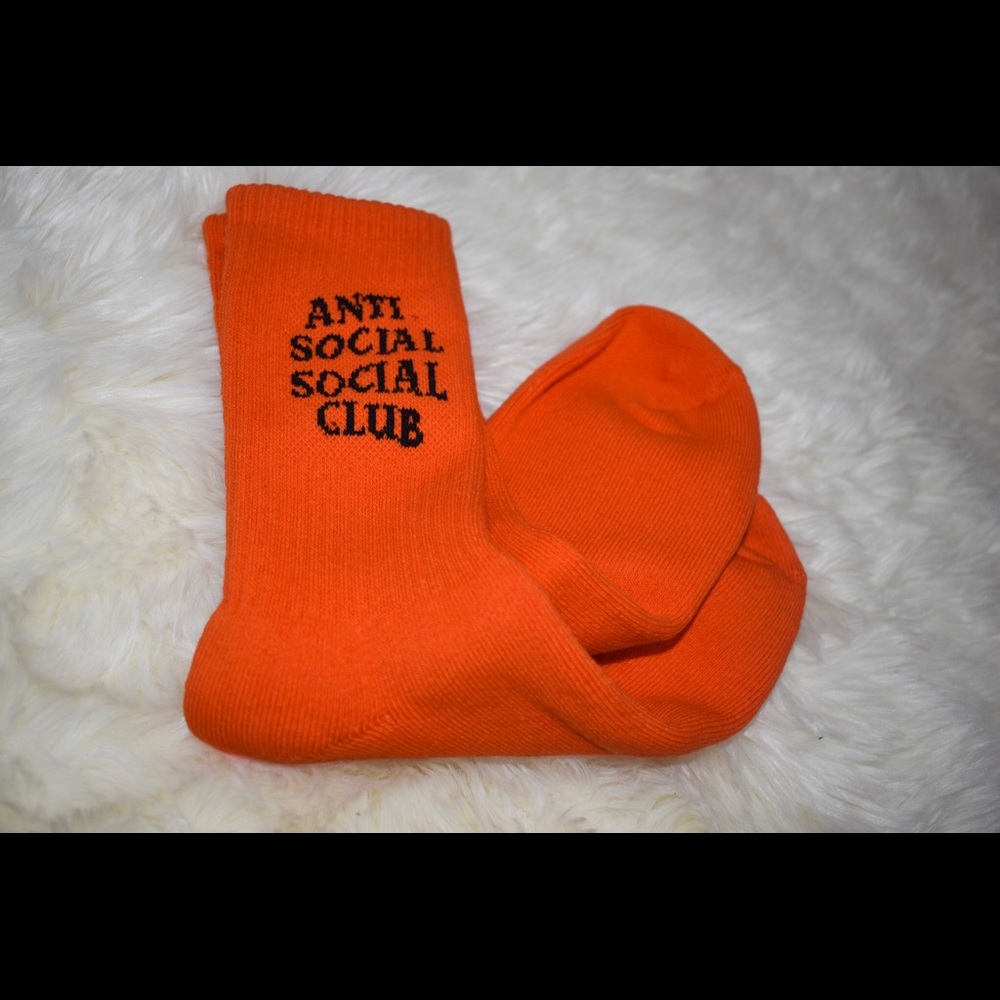 Anti Social SocialClub Orange socks 🧦 🍊